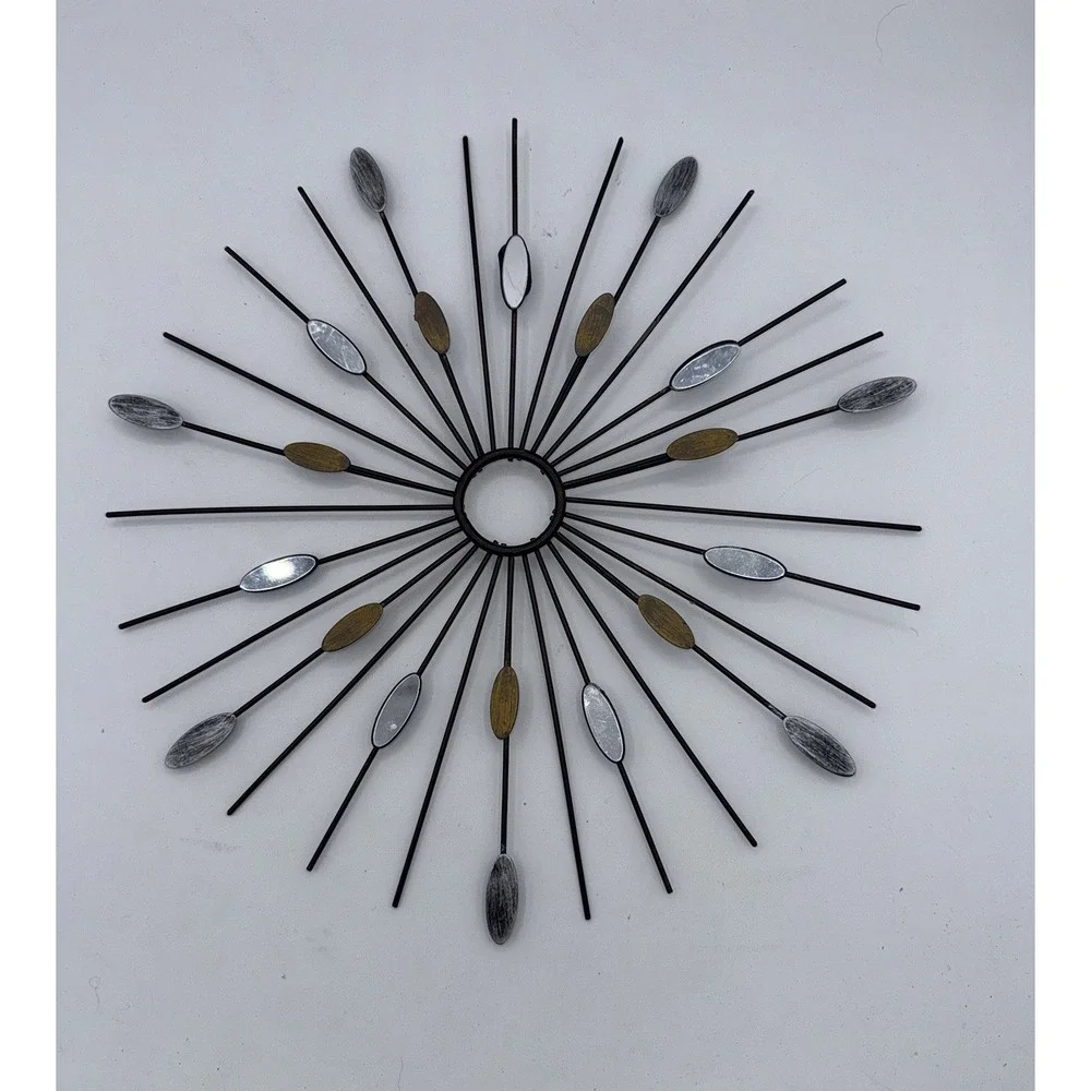 Set Of 3 Metal Starburst Wall Art 12